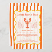 Invitation Bassin d'été de fruits de mer - Brunch à ébullitio (Devant / Derrière)