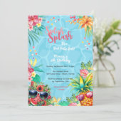 Invitation Bassin d'été de la piscine d'été (Debout devant)