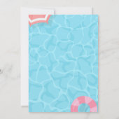 Invitation Bassin d'été de la piscine d'été (Dos)