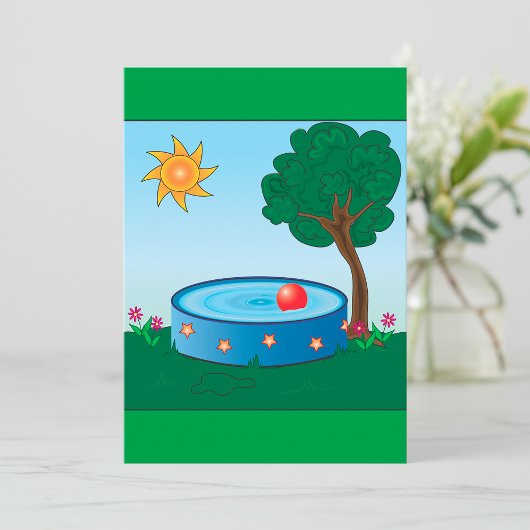 Invitation Bassin Enfants Sous Un Arbre