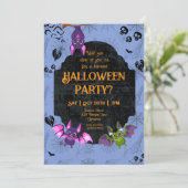 Invitation Bat 1 d'Halloween (Debout devant)