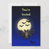 Invitation Bat Halloween (Devant)