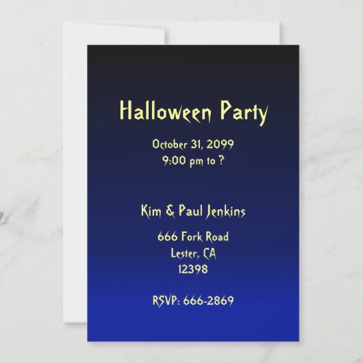 Invitation Bat Halloween (Dos)