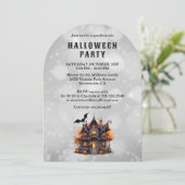 Invitation Bat Haunted House Citrouilles Fête d'Halloween (Debout devant)