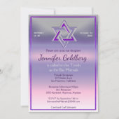 Invitation bat mitzvah (Devant)