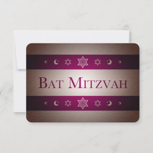 Invitation Bat mitzvah (Devant)