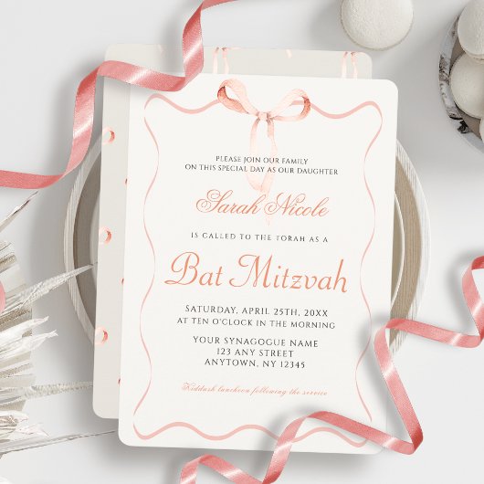 Invitation Bat Mitzvah