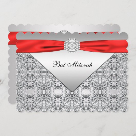 Invitation Bat Mitzvah (Devant / Derrière)