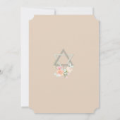 Invitation BAT MITZVAH 4| Aquarelle Flore ressort Verset 3 (Dos)