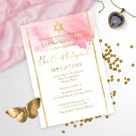 Invitation bat mitzvah aquarelle | Rose Abstrait<br><div class="desc">Joignez-vous à la magie de la tradition et du style avec notre "Aquarelle rose" Mitzvah Bat Invitations! Ces invitations, trempés dans des teintes douces de rougeur, présentent votre événement spécial avec élégance et coeur. Élevez votre célébration avec ces gardiens artistiques que les invités sont tenus de chérir. Déplier les souvenirs...</div>