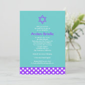 Invitation Bat mitzvah Arden Mandy (Debout devant)