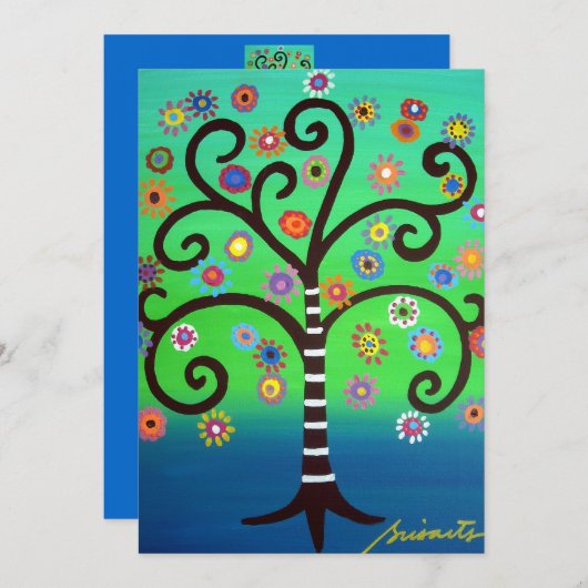 Invitation Bat mitzvah Bar (Devant / Derrière)