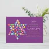 Invitation Bat mitzvah BLING (Debout devant)