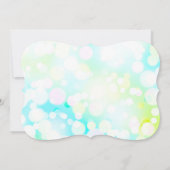 Invitation Bat Mitzvah BULLES LUMINEUSES (Dos)