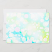 Invitation Bat Mitzvah BULLLES LUMINEUSES (Dos)