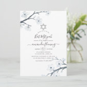 Invitation Bat mitzvah Cherry Blossoms (Debout devant)