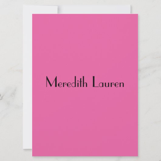 Invitation Bat mitzvah CLASSIQUE BROADWAY-6 x 8 (Dos)