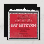 Invitation Bat mitzvah CLASSIQUE BROADWAY Bar (Devant / Derrière)
