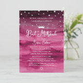 Invitation Bat Mitzvah Couronne de Princesse Aquar (Debout devant)