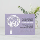 Invitation Bat mitzvah d'arbre moderne (Debout devant)