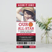 Invitation Bat mitzvah de basket-ball (Debout devant)