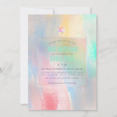 Invitation Bat mitzvah de bonbons de coton brossé PixDezines (Devant)