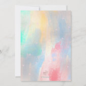 Invitation Bat mitzvah de bonbons de coton brossé PixDezines (Dos)