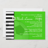 Invitation Bat mitzvah de football PixDezines (Dos)