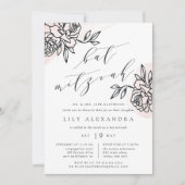 Invitation Bat mitzvah de jardin secret (Devant)
