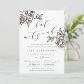 Invitation Bat mitzvah de jardin secret (Debout devant)