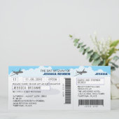 Invitation Bat mitzvah de la barre de billets d'avion (Debout devant)