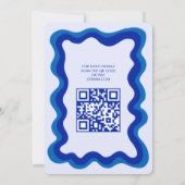 Invitation Bat mitzvah de la barre de CODE QR personnalisée m (Dos)