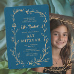Invitation Bat mitzvah de la barre de PHOTOS Botanique sur me<br><div class="desc">Carte parfaite pour annoncer un bat mitzvah, bar mitzvah ou une autre célébration juive ! L'art délicat de trame feuille dessinée à la main pour vous! ENTIÈREMENT PERSONNALISABLE ! Cliquez sur "Personnaliser" ci-dessus pour modifier le texte. Cliquez sur "modifier à l'aide de l'outil de conception" pour ajuster les polices, les...</div>
