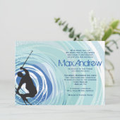 Invitation Bat mitzvah de la barre de SKI (Debout devant)