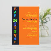 Invitation Bat mitzvah de la barre des SIGNS NEON (Debout devant)