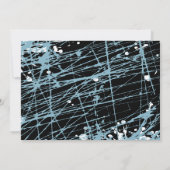 Invitation Bat mitzvah de la barre d'étoiles Blue  (Dos)