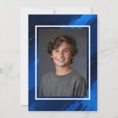 Invitation Bat mitzvah de la BARRE photo personnalisée (Dos)