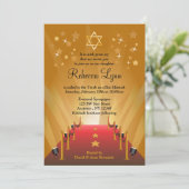 Invitation Bat mitzvah de la Red Carpet Hollywood Star (Debout devant)