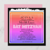 Invitation BAT MITZVAH DE LA VOIE NAVIGABLE CLASSIQUE Invitat (Devant / Derrière)