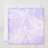 Invitation Bat mitzvah de libellules de lavande pourpre (Dos)