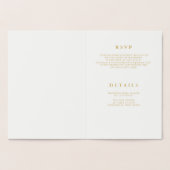 Invitation Bat mitzvah de lignes géométriques Gold (Intérieur)