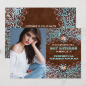 Invitation bat mitzvah de l'ouest (Devant / Derrière)