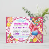 Invitation Bat mitzvah DE MAGASIN CANDY (Debout devant)