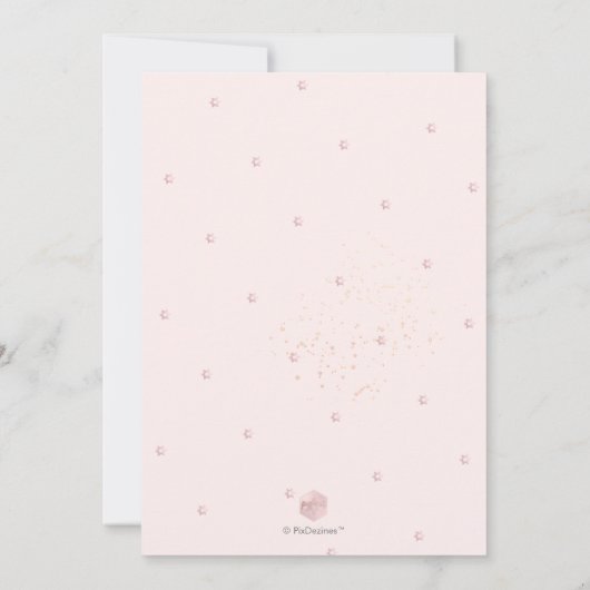 Invitation Bat mitzvah de Parties scintillant PixDezines Blus (Dos)