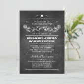 Invitation Bat mitzvah de tableau noir (Debout devant)