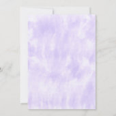 Invitation Bat mitzvah de teinture pourpre (Dos)