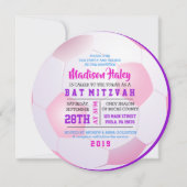 Invitation Bat mitzvah DES FILLES RONDES DU FOOTBA (Devant)