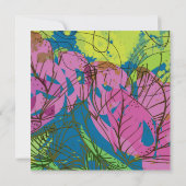 Invitation Bat mitzvah des FLEURS DE PRINTEMPS PEI (Dos)