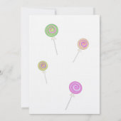 Invitation Bat mitzvah des trésors de bonbons (Dos)