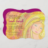 Invitation Bat mitzvah DREAMER (Devant / Derrière)